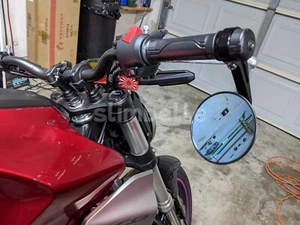 Black 7/8" Motorcycle Bar End Mirrors For Honda CB650R 2019-2023 Honda CB650R - Picture 1 of 10