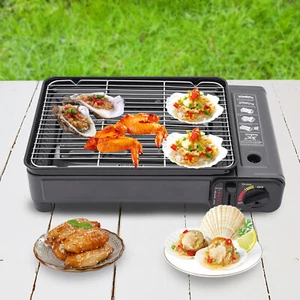 Portable Camping Grill Gas Stove Butane Grill Stove Outdoor Camping BBQ Grill - Picture 1 of 16