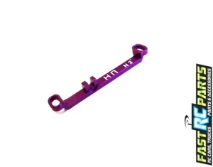 Hot Racing Aluminum Steering Link Short +3 Deg (Purple) - Kyosho Mr-03 KMT49SP3 - Picture 1 of 1