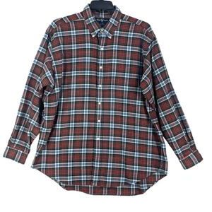Vtg Ralph Lauren Shirt Mens XL Red Blue Plaid Blake Button Down Classic Cotton - Picture 1 of 12