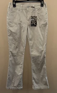 29 x 33 hellbraune weiß gestreifte Hose, reine Farbe neu mit Etikett Bootcut, Stretch - Bild 1 von 7