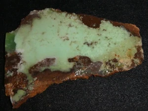 Chrom Chalzedon Platte - 4 7/8" x 3 1/8" - grob - Kabeln -- Display - Bild 1 von 3