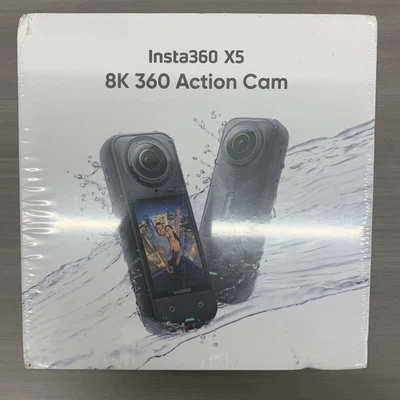 Insta360 X5 - 8K - 360 Action Camera - Black - NEW SEALED Free Shipping - Image 1 of 4