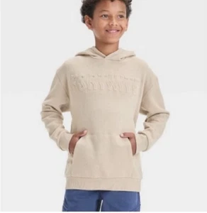 Boys' Fortnite Oversized Hooded Sweatshirt - Art Class Tan Size XXLNew - Picture 1 of 4