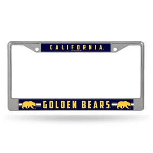 (1) NCAA Cal Berkeley University Golden Bears 12 X 6" matrícula marco cromado - Imagen 1 de 3