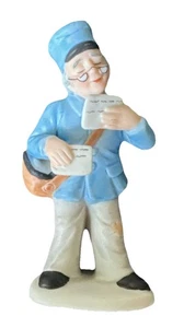 Vintage 1990 Lefton Colonial Village Mailman Frank Pendergast #07776 - Picture 1 of 3