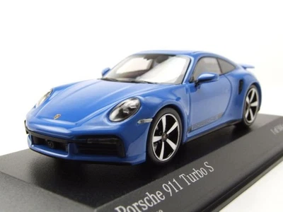 Porsche 911 (992) Turbo S 2020 Blu Modellino 1:43 Minichamps - Immagine 1 di 4