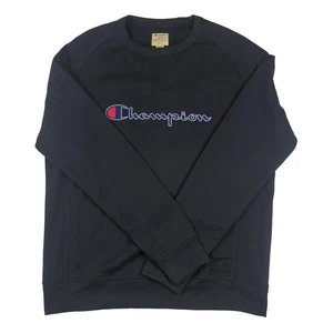 Champion Mens Sweatshirt XL Blue Jumper Pullover Long Sleeve Cotton Vintage Top - Picture 1 of 4