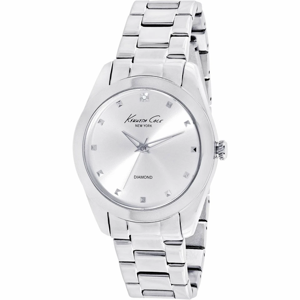 OROLOGIO DONNA DIAMOND KENNETH COLE NEW YORK  CON DIAMANTINI NATURALI,IN ACCIAIO - Immagine 1 di 2