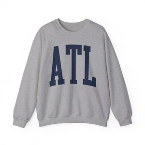 Felpa ATL Atlanta Georgia regali girocollo camicia girocollo lunga citazioni uomo - Foto 1 di 8