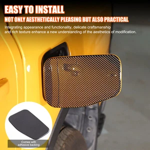 Car Fuel Tank Gate Panel Sticker Kit For Ford Ranger Raptor 2023-24 Soft Carbon - Picture 1 of 12