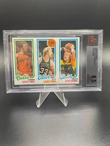 LARRY BIRD 1980 TOPPS #232 BVG 8.5 W/JACK SIKMA & SCOTT MAY - Picture 1 of 11