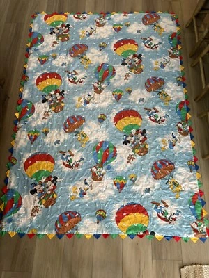 Edredón edredón doble globo de aire Goofy vintage Mickey Minnie Pluto niños Disney Foto 1 de 4