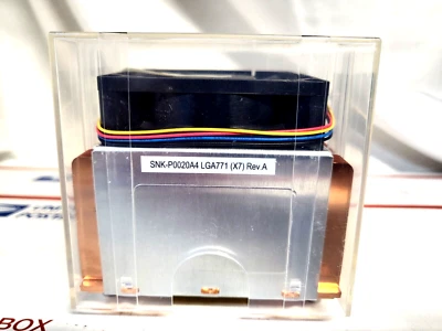 SUPERMICRO SNK-P0020A4 CPU HEATSINK AND FAN LGA771 (X7) REV A - Image 1 of 4