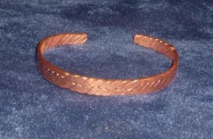 Genuine Copper Band Cuff Bracelet - Solid Metal Handmade #B1 SHIPS FREE - Picture 1 of 1