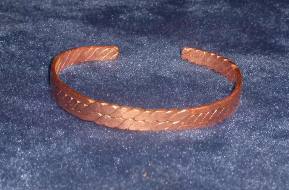 Genuine Copper Band Cuff Bracelet - Solid Metal Handmade   #B1   SHIPS FREE - Image 1 of 1