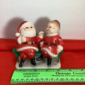 Decoración vintage de Papá Noel y señora Claus. Plástico - S8 - Imagen 1 de 4