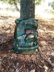 USGI Genuine Military All Weather Poncho Liner Woobie Woodland Camo- NEW - - Picture 1 of 2