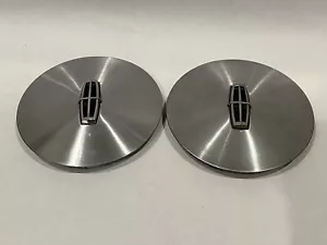 1988-1997 Lincoln CONTINENTAL Wheel Hub Center Cap E80C-1A096-AA OEM Pair - Picture 1 of 5