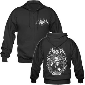Morbid - December Moon - Hooded Zipper Mayhem,Baphomet,Satanic Pentagram Art,666 - Bild 1 von 2