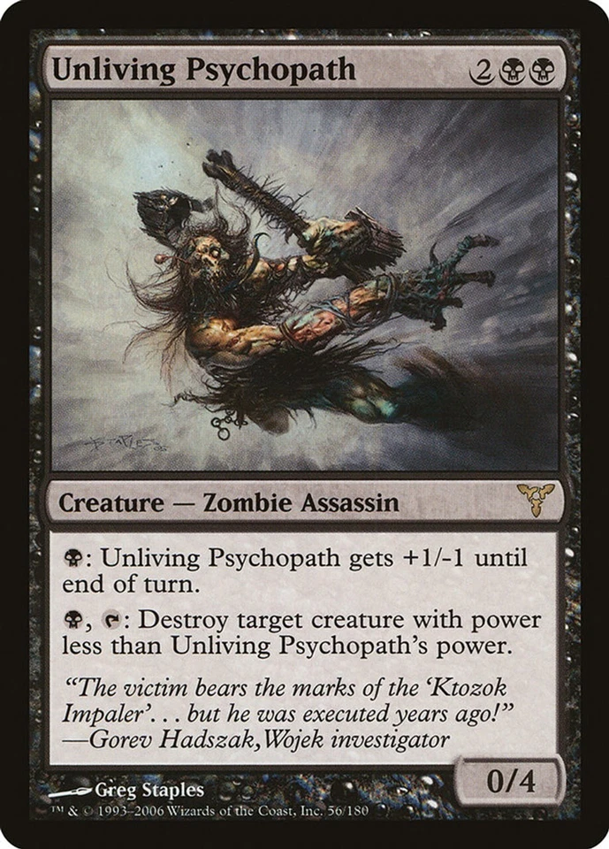 MTG: Magic The Gathering: Dissension: Unliving Psychopath - Near Mint - Image 1 of 1