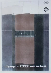 Póster original vintage Olympia Munich 1972 Desch - Imagen 1 de 1