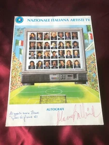 2 Autografi originali NAZIONALE ITALIA ARTISTI TV-Anni 80-De Romedis+1-IN PERSON - Bild 1 von 1