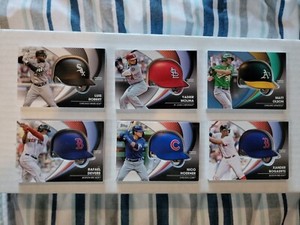 2022 Topps Commemorative Helmet 6 Card Lot