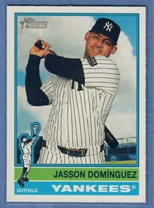 Dibujos animados alternativos Topps Heritage Jasson Domínguez 2025 #453 Yankees SP - Imagen 1 de 2