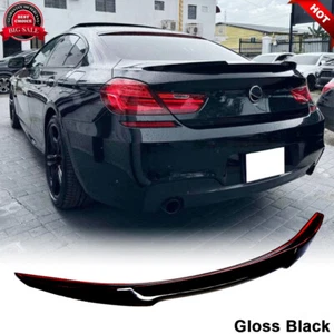 For BMW F13 F06 640i 650i M6 2012-2018 Gloss Black Rear Trunk Spoiler Wing Lip - Foto 1 di 10