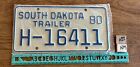 *License Plate, South Dakota, Trailer, 1980, H - 16411