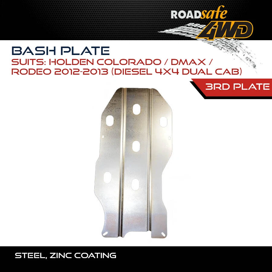 Roadsafe 4WD Bash Plate Fits Holden Colorado Dmax Rodeo 2012-2013 Diesel 4x4 - image 1 of 1
