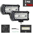7Inch Led Work Light Bar 2Pc Combo Beam Driving Light Off-Road Truck Ute 4Wd Suv