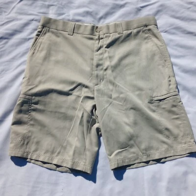 Top Flite Golf Hombres Talla 36 Beige Tostado Informal Frente Plano Pantalones Cortos Poliéster Foto 1 de 4