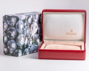 Rolex ORIGINAL Vintage Box Set! Ladies Red Pearl Box 14.00.71 - Picture 1 of 7