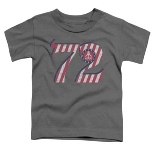 Atari Toddler T-Shirt '72 Red White Retro Logo Charcoal Tee - Picture 1 of 2
