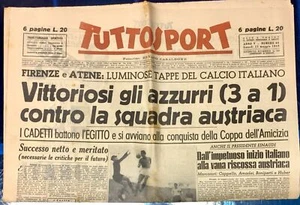 TUTTOSPORT 1949 NAZIONALE ITALIA AUSTRIA FIRENZE - Imagen 1 de 1