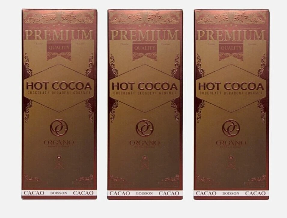3 Box Organo Gold Premium Gourmet Hot Chocolate Ganoderma Lucidum 15 Sachets - Image 1 of 1