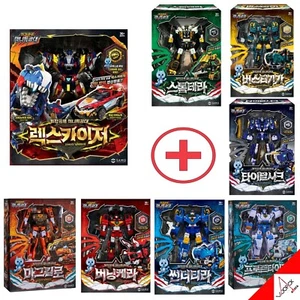 Miniforce Dinoid Warrior REX KAISER + 7 Headbot Full Set Transformer Robot 2025 - Picture 1 of 24