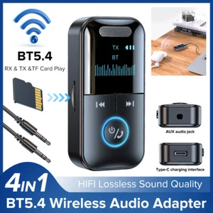 USB Wireless Adapter Bluetooth V5.1 Receiver Transmitter HiFi Digital Display - Picture 1 of 24