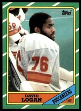 1986 Topps David Logan Tampa Bay Buccaneers #381