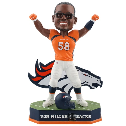 Von Miller Denver Broncos Fantasy Football Sacks Tracker Bobblehead NFL Cover