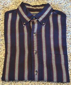 Camicia vintage Land's End Viyella a righe con bottoni med manica lunga 15-15,5 - Foto 1 di 10