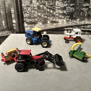 Vintage Die Cast Farm Toy Lot John Deere Ertl Case Ford Harvester 1/64 - Picture 1 of 22