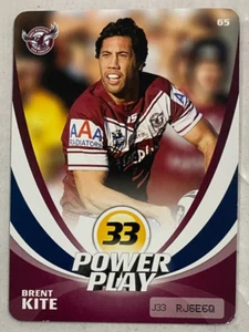 NRL 2013 MANLY SEA EAGLES Rugby League BRENT KITE Power Play Trading Card - Picture 1 of 2