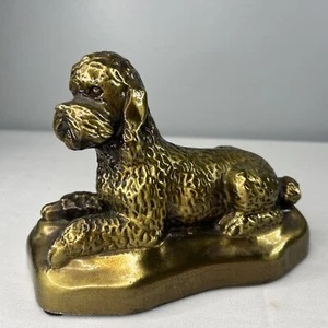 1974 Metall Souvenir Pudel Hund Coin Bank Banthrico Inc. Chicago USA - Bild 1 von 12