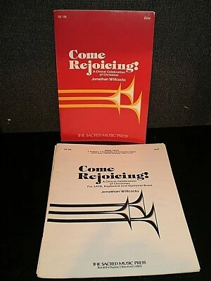 COME REJOICING! Sheet Music SATB (1992) Willcocks, Choral, Keyboard, Brass,  - Image 1 of 2