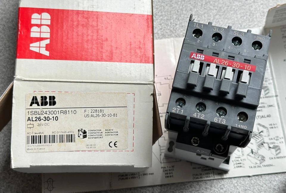 ABB AL263010 24V DC Contactor