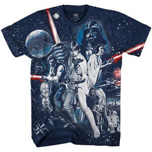 Star Wars War Of Wars Vintage Poster Allover Print Adult T-Shirt - Picture 1 of 3