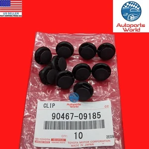 GENUINE OEM TOYOTA SIENNA HS250h RCF RADIATOR GRILLE CLIP SET 10X 90467-09185 - Picture 1 of 4